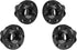 Metal RC 12mm Wheel Hex Hub Extension Combiner Compatible with 1.9/2.2inch Wheel Rim Axial SCX10 Traxxas TRX4 D90 1/10 RC Crawler (12mm, Black)...