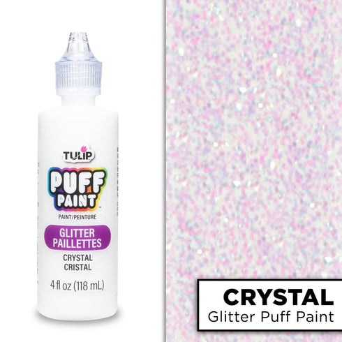 TULIP Dimensional Fabric Paint 4oz, Glitter Crystal Sparkle (41904)...