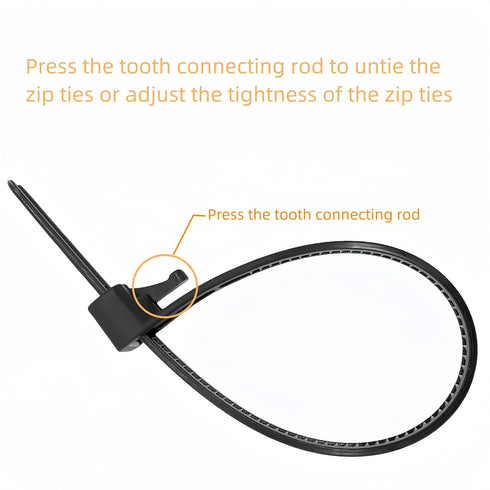 Zip Ties (Black, 10 Inch)...