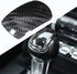 Gear Shift Knob Cover Trim, Carbon Fiber Car Gear Shift Knob Cover Trim Decoration Fit for Mustang 2014-2018...