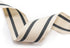CT CRAFT LLC Ivory Cotton Black Stripes Ribbon 1.5" x 10 Yards for Home Décor Gift Present Wrapping DIY Crafts Birthday Wedding Bouquet Christmas...