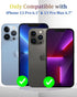 Metal Camera Lens Protector for iPhone 13 Pro Max & iPhone 13 Pro Metal Camera Cover Tempered Glass Screen Protector 9H Anti-Explosion iPhone 13 P...