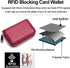 EASTNIGHTS RFID Credit Card Holder Genuine Leather Credit Card Wallet with Zipper...