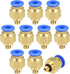 uxcell Straight Pneumatic Push to Quick Connect Fittings M5 Male x 4mm Tube OD 10pcs...