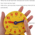 Student Learning Clock Time Teacher Gear Clock 4 Inch 12/24 Hour...