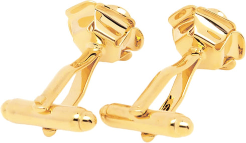 Gold Plated Rose Flower Cufflinks for Men Floral Men's Cuff Link Set for Wedding Shirt Party Business Birthday Anniversary Dress...