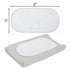 TILLYOU Waterproof Changing Pad Liners 6 Pack, 100% Cotton Reusable Cloth Diaper Liners, White...