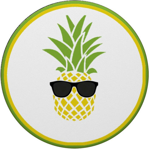 Tropical Fruit Yellow Pineapple Black Sunglasses Pop Socket PopSockets PopGrip: Swappable Grip for Phones & Tablets PopSockets Adhesive PopGrip...