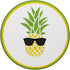 Tropical Fruit Yellow Pineapple Black Sunglasses Pop Socket PopSockets PopGrip: Swappable Grip for Phones & Tablets PopSockets Adhesive PopGrip...