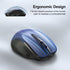 TECKNET Wireless Mouse (BT5.0/3.0 & 2.4G) Rechargeable 4800 DPI Silent Mouse 8 Buttons Bluetooth Mouse, USB A Mouse Wide Compatibility - Blue...