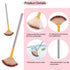 6 Pieces Fan Facial Brushes Slim Soft Face Mask Brush Applicator Face Mask Brush Esthetician Brush Cosmetic Tools with Handle for Mud Clay Mask, M...