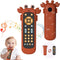 Baby TV Remote Control Toy with Cute Crab Soft Silicone Cover Teething Toy, Realistic Baby Musical Remote Control Toy with Light ? Sound, Educatio...