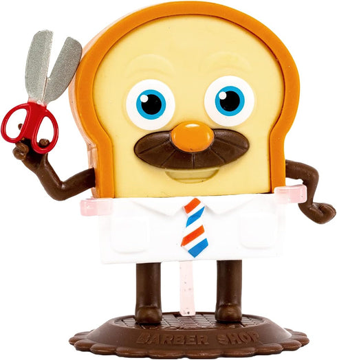 Bread Barbershop Figurine Doll (Bread), Toast Character Collectibles Toys Figures, Action Figures, Unique Home Office Decor, Birthday Holidays Boy...