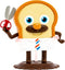 Bread Barbershop Figurine Doll (Bread), Toast Character Collectibles Toys Figures, Action Figures, Unique Home Office Decor, Birthday Holidays Boy...