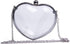SUKUTU Womens Heart Shape Evening Bag Purse Velvet Party Tote Mini Handbag Clutch Chain Clear Shoulder Bag...