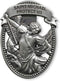 Silver Tone Zinc Alloy Archangel St Michael Protect Us Visor Clip, 2 1/4 Inch...