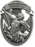Silver Tone Zinc Alloy Archangel St Michael Protect Us Visor Clip, 2 1/4 Inch...