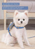 Dog Backpack Harness with Leash Pet Self Carrier Adjustable Travel Hiking Walking Harness Backpack for Small Dogs & Cats (Blue, M)...