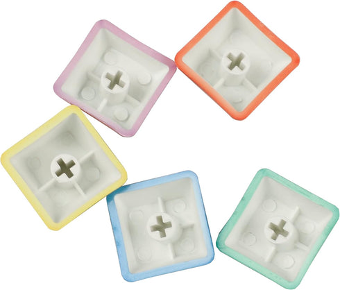 OEM Proifile Pac-Man Five Dye PAC PBT Key caps Custom Sublimation keycaps for MX Mechanical Gaming Keyboard (OEM Pac-Man 5 Keys)...