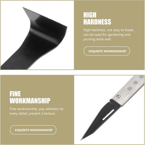 Bark Removal Tool Bark Stripper Wood Peeler Draw Shave Tool Stainless Steel Pry Bar Scraper Bark Removal Tool Garden Tree Bark Stripping Cutting T...