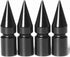 Circuit Performance VC6 Series Black Aluminum Valve Stem Caps (Set of 4)...