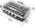 OKCSC IP68 Waterproof Portable Protective Hard Case Headsets Earphones Cables Adapter Box 3mm PE Shockproof lining All Weather for Running Camping...