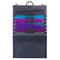 Smead Cascading Wall Organizer Gen 2, 6 Pockets, Letter Size, Gray/Jewel Pockets (92063)...