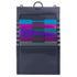 Smead Cascading Wall Organizer Gen 2, 6 Pockets, Letter Size, Gray/Jewel Pockets (92063)...