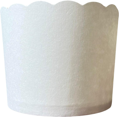 50-Pack Paper Baking Cups, Greaseproof Disposable Cupcake Liners (White, Large Cups)...