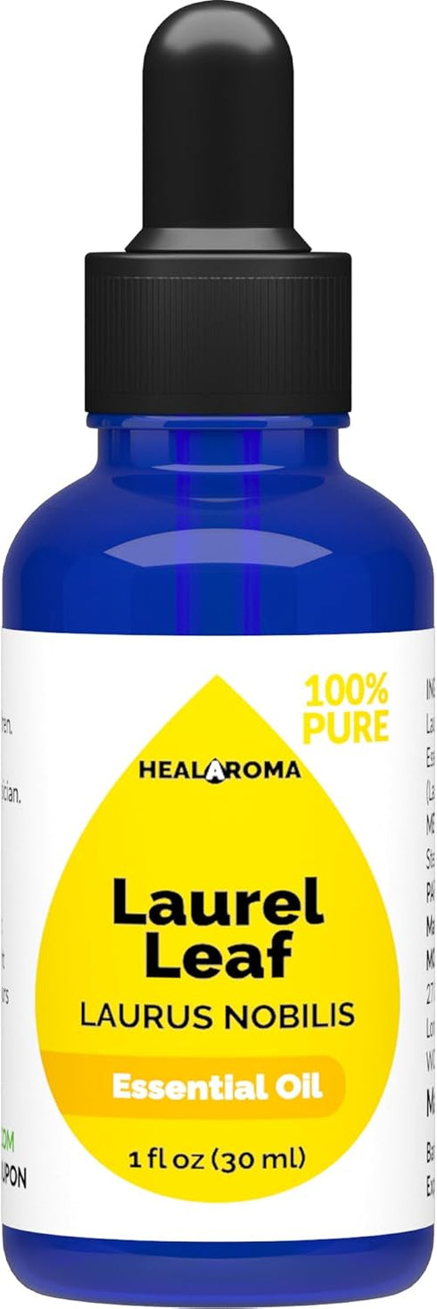Laurel Leaf Essential Oil 30 ml - 1 oz - Pure & Natural - with Pipette Dropper...