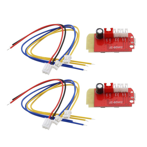 2 Pack 3.7-5V Bluetooth Receiver Module Audio Receiver Amplifier Board Red with Charging Port for Wireless Speaker DIY Sound System...