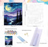 Natuyalo Paint by Numbers for Adults Beginner, Forest Night Scene Acrylic Easy Paint by Numbers Kits Natural Landscape Craft Kits for Adults Suita...