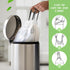 1.3 Gallon 100 Counts (fit 1.3-1.5 Gal) Mini Drawstring Trash Bags Garbage Bags by RayPard, 4-5L Small Plastic Trash Can Liner fit 1,1.2-1.5 Gal W...