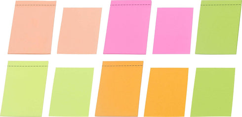4A Sticky Full Adhesive Notes,3 1/3 x 2 Inches,20 Sheets/Color,Self-Stick Notes,5 Colors/Pack,100 Sheets Total,4A 302 Full Glue...