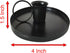 2 Pcs 4 Inch Black Iron Candle Holder for Taper Candles, Dinning,Wedding and Party Decoration (2, Black)...