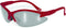 SSP Eyewear Safety Glasses with Red Frames & Silver Mirrored Shatterproof Lenses, COLUMBIA RED M,Silver Mirror - Red...