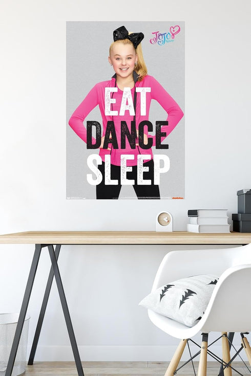 Trends International JoJo Siwa - Eat Dance Sleep Wall Poster, 22.375" x 34", Unframed Version...