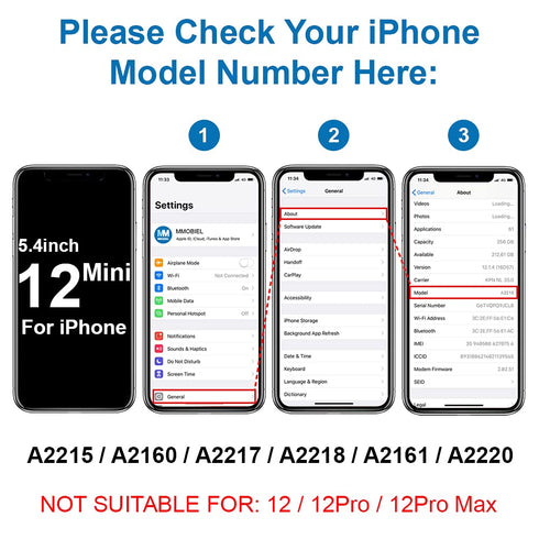 MMOBIEL Earpiece Compatible with iPhone 12 Mini 2020 - Earphone/Ear Speaker Replacement - includes Proximity Sensor and Screwdriver...