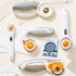 Rotary Cutter Blades 45mm 10 Pack by KISSWILL, Fits Fiskars, Olfa, Martelli, Dremel, Truecut, DAFA Rotary Cutter Replacement for Quilting Scrapboo...