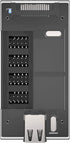 S08-303-IA - Acrylic Internal USB 2.0 Hub with Magnetic Base - 5 USB 2.0 Ports Expansion...