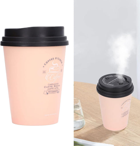 Zerodis Humidifier 300ml Car Humidifier Mini Desktop Humidifier Coffee Cup Shape Humidifier USB Humidifier()...