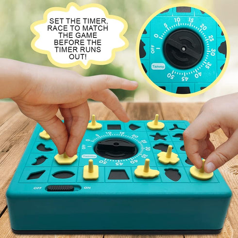 Gamie Time Game, Pop Up Board Game with Shape Matching Puzzles for Kids, Early Education Toys for Boys & Girls, Teaches Shape Recognition & Deduct...