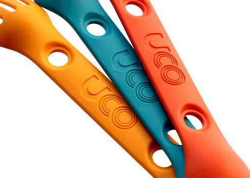 UCO Mini Spork Camping Combo Spoon-Fork Utensil For Kids, 3 Pack...