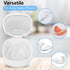 Retainer Case,Mouth Guard Case,Denture Case,Orthodontic Aligner Case With Mirror and Ventilation Holes Night Guard Case,Setting Sun...