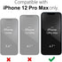 for iPhone 12 Pro Max Case Clear, Transparent Jelly Protective Silicone Phone Case with Design for Women Girly Cute Simple, Thin Slim Fit Soft Fle...