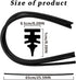 4 Pack Windshield Wiper Blades Refills, DIY Adjustable Car Windscreen Wiper Rubber Strips, Frameless Window Boneless Insert Silicone Strips, Car A...