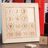 Toddmomy Brain Teasers Toy Wooden Number Slide Puzzle 15 Number Puzzle Slide Game Brain Teaser Sliding Puzzle Math Educational Toys for Kids Boys ...