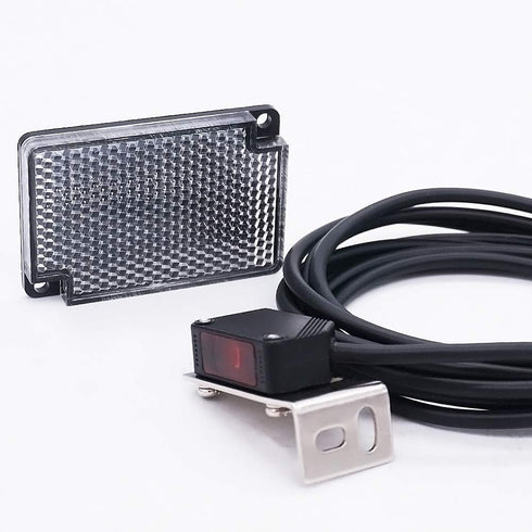 Twidec/ 0-2M Adjustable Indoor Wall Mounted Photoelectric Beam Sensor NPN (NO Or NC Switchable) photoelectric Sensor Switch Proximity Switch 2m li...