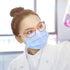 TOREGE Pink Safety Glasses For Women, Clear Safety Goggles Eye Protection With Anti-Fog And Anti-Blue Light Lens, Stylish Protective Eyewear For N...
