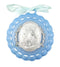 Moulded Acrylic Blue Crib Medal with Guardian Angel for Baby Boy Nursery Decor, 3 1/2 Inch...